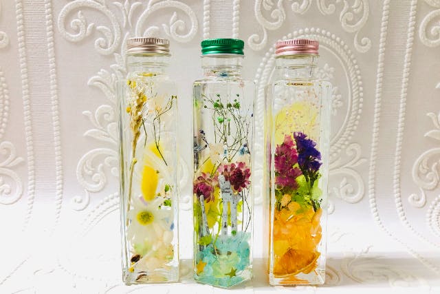 【宮城・仙台・ハーバリウム】美しさ長持ち！ハーバリウムセミロングボトル