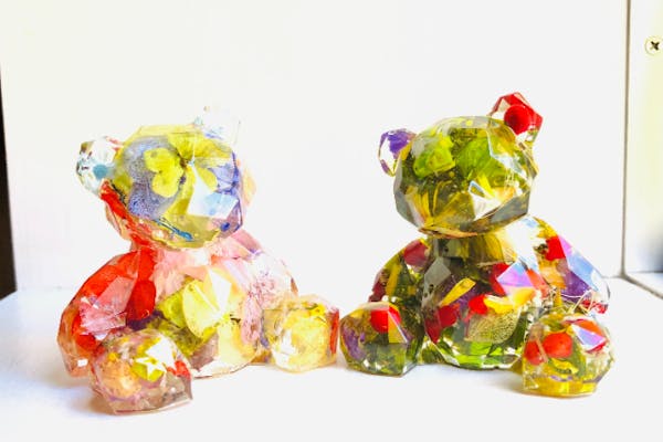 宮城・仙台・ハーバリウム】固まるハーバリウムを作ろう！クマさん or