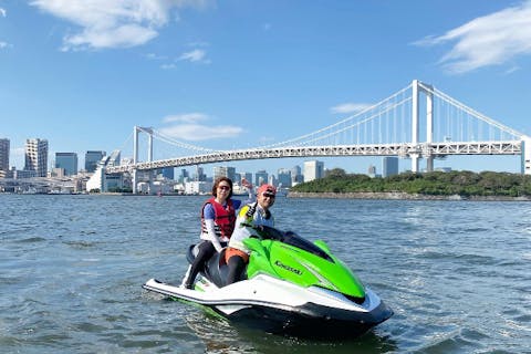 【埼玉・川口・水上バイク】ジェットスキー・東京湾ツーリング＜スカイツリー・神田川・羽田沖・お台場コース＞先導付きで安心！（免許をお持ちの方向け）