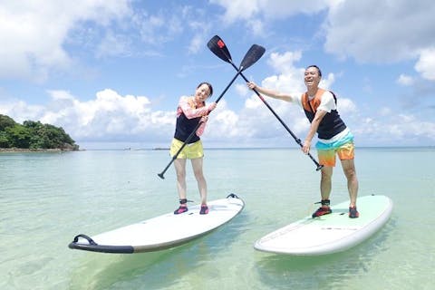 【石垣島・SUP】短時間でスイスイ漕げる！SUPのんびり体験コース