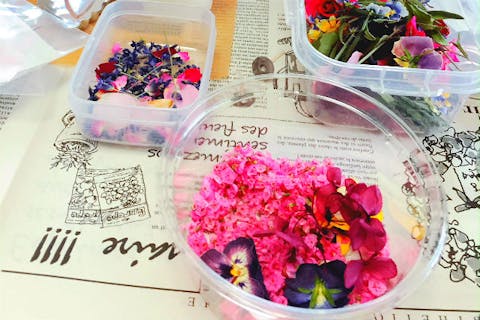 【茨城・つくば・手作りキャンドル】お花をぎゅっと閉じ込めたボタニカルワックスバー作り