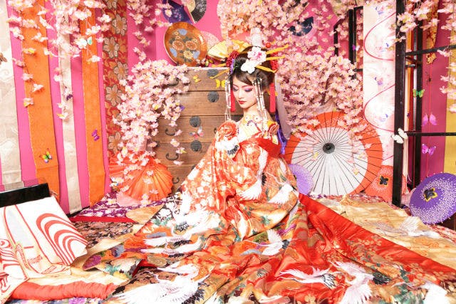 京都 東山区 花魁体験 花魁衣装で思い出の1枚を 花魁プラン アソビュー