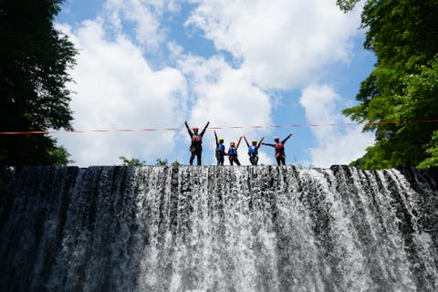 【栃木・那須・シャワークライミング】関東随一の清流へ！ジップラインコース（3時間）