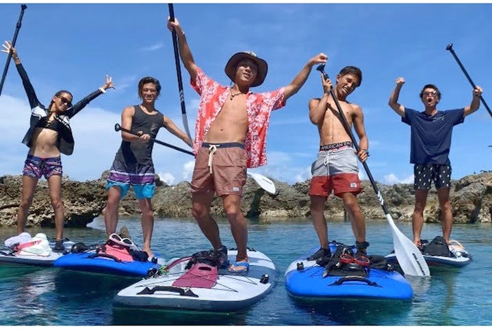 沖縄 宮古島 Sup 絶景の三角点下でsup シュノーケルを楽しむボートツアー アソビュー