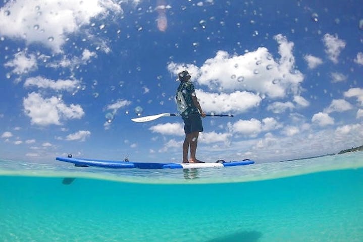 沖縄 宮古島 Sup 絶景の三角点下でsup シュノーケルを楽しむボートツアー アソビュー