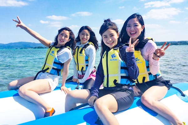 沖縄・古宇利島・マリンスポーツ】1組貸切！透明度バツグンの青い海を