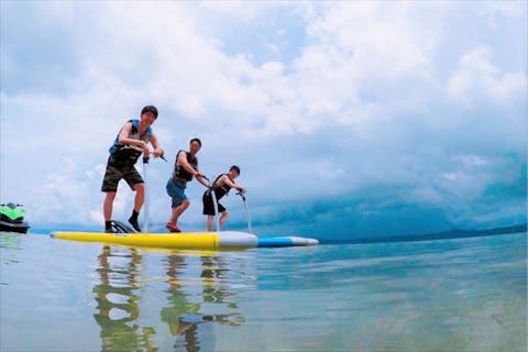 【沖縄・古宇利島・SUP】1組貸切！新感覚サップを体験！ペダルサップorパドルサップレンタル（60分）
