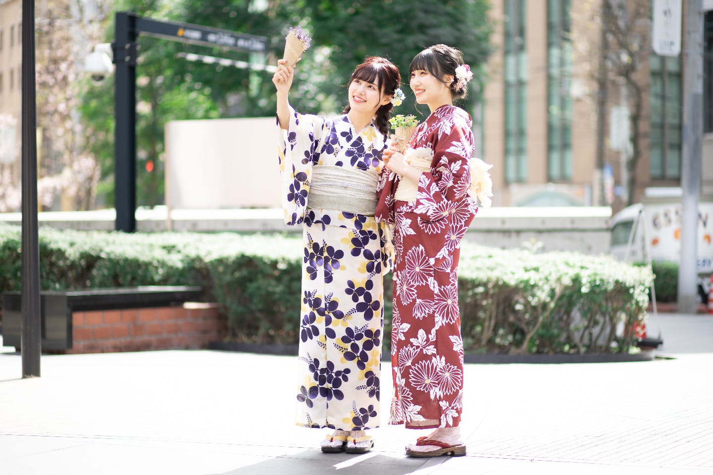 京都 浴衣レンタル 京都駅八条東口徒歩2分 ホテルロビー ヘアセット付き 花火大会や夏祭りにも 浴衣一式レンタル 着付けプラン アソビュー