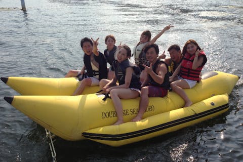 【滋賀・琵琶湖・ウェイクボード】お得なパック！ウェイクボード＆バナナボート♪施設料￥０