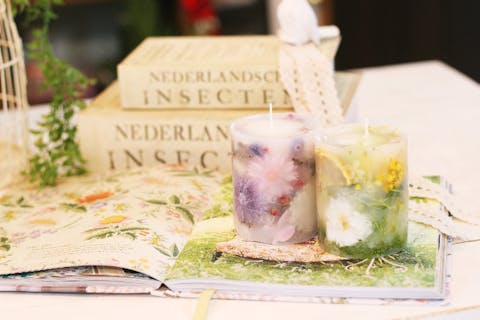 【岡山・倉敷・ボタニカルキャンドル】約15種類の香りから選ぼう！美観地区から車で15分！ボタニカルキャンドル作り