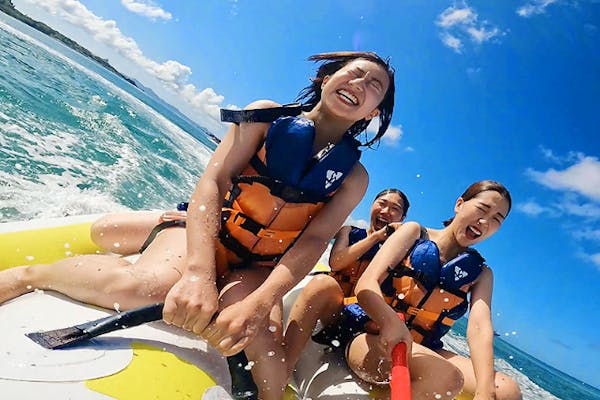 沖縄・本部】絶叫好き専門のマリンスポーツ！シュノーケリング＋4つの