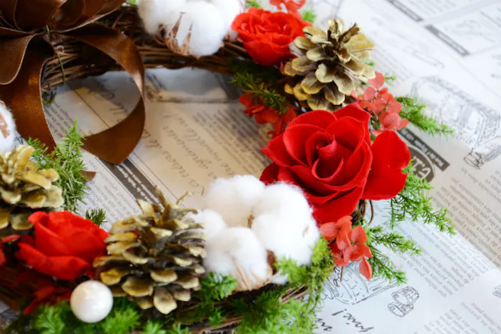 長野 リース作り 信州産ドライフラワーで作る世界に一つのナチュラルリース アソビュー