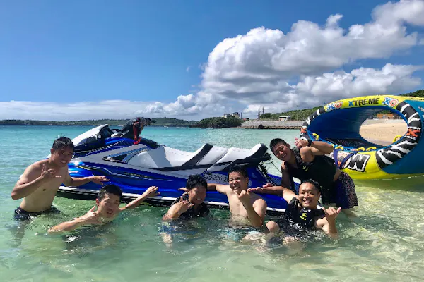 沖縄・本部町・マリンスポーツ4種】スピード感が爽快！ジェットスキー