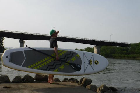 【岩手県・北上川・SUP】パドリングをマスターして瀬を攻略！ダウンリバーSUP