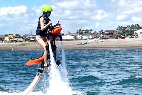 【千葉・館山・ジェットベイター】空飛ぶバイクで水上を駆け上がる！ジェットベイター