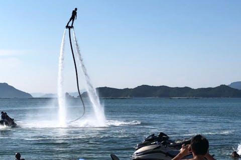 【香川・高松・マリンスポーツ】フライボード20分×2回＆ジェットスキー20分体験