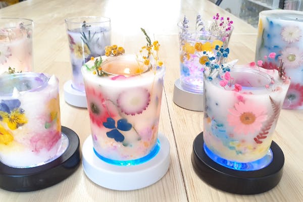 ボタニカルキャンドルアート ランタン 愛知・名古屋・手作りキャンドル】立体的な美しさを楽しむ