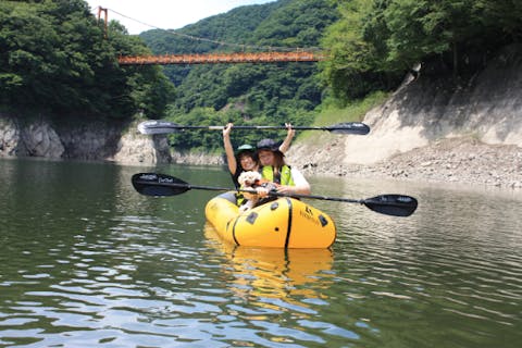 【尾瀬・老神・パックラフト】わんちゃんOK！そのはら湖でパックラフト体験ツアー