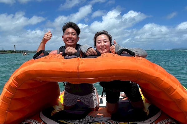 沖縄・うるま・マリンレジャー】シーサーパラセーリング&ホバー