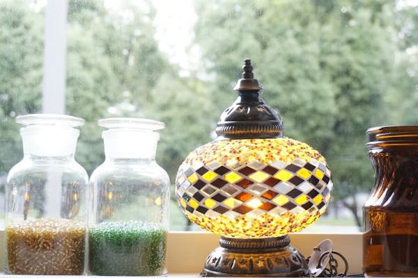 NEW＊トルコ製 ハンドメイド アラベスクランプ(ペンダントタイプ)