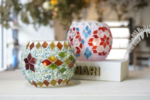 名古屋・栄・ガラス細工】オリエンタルな輝きを放つキャンドルホルダー