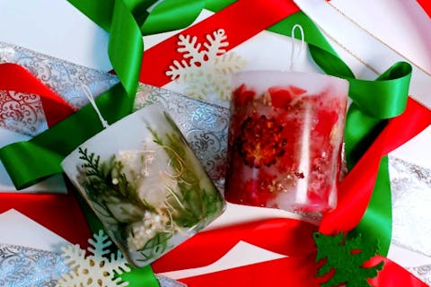 【東京・巣鴨・手作りキャンドル】キレイとカワイイを形にする♬3Dボタニカルキャンドル（1個）※平日割引対象