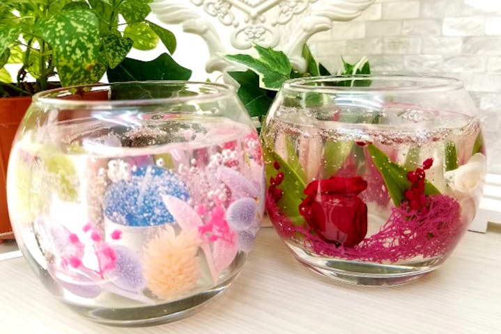 東京 巣鴨 手作りキャンドル 好きなお花で作るボタニカルキャンドルホルダー 1個 アソビュー