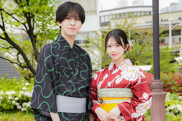 【金沢・兼六園・浴衣レンタル】兼六園敷地内にある唯一の着物レンタル！ヘアセット付き！花火大会や夏祭りにも！浴衣一式レンタル＆着付けプラン！