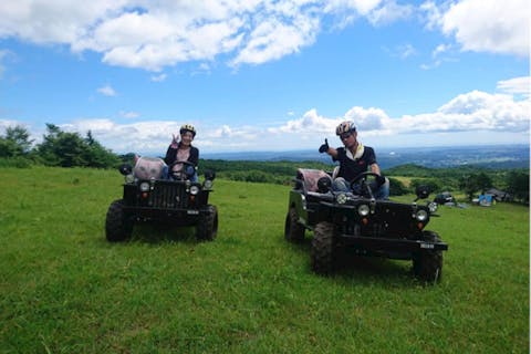 【宮城・仙台・乗り物レンタル】自然豊かな景色が楽しめる！ミニジープ乗車体験（60分）
