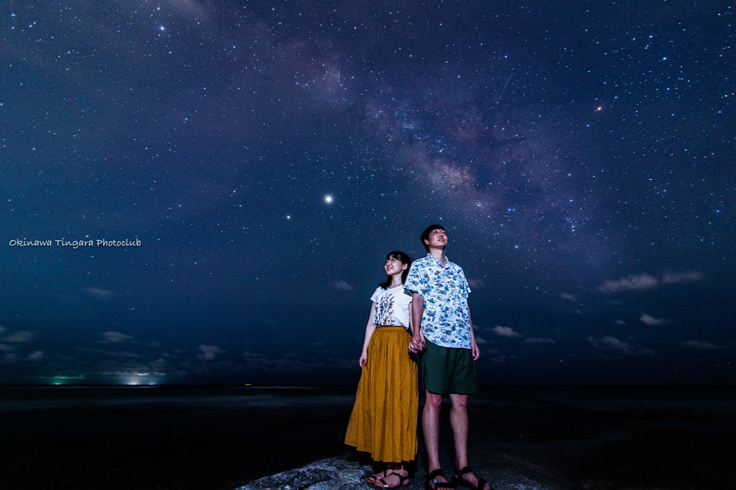 沖縄 本島 南部 星空フォトツアー 夜空の綺麗なビーチで記念撮影 星空フォトツアー アソビュー