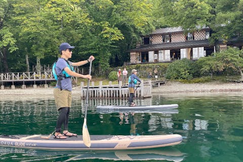 【栃木・日光・SUP】中禅寺湖の自然を手軽に堪能。半日のSUPレイククルージングツアー