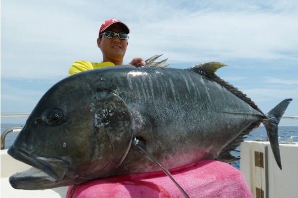 沖縄 海釣り 夢とロマンの釣り 体験gtフィッシング1日 アソビュー