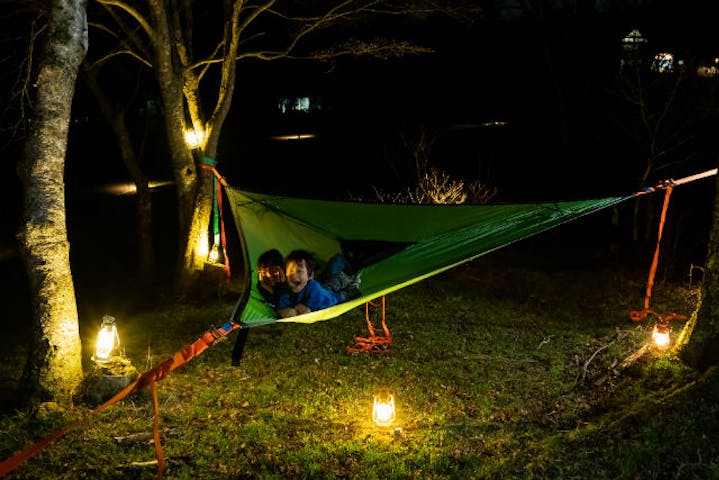 長野 阿智村 星空観賞 星空ハンモック Starry Sky Hammock 開放感抜群 宙に浮く ハンモック で星空観賞 アソビュー