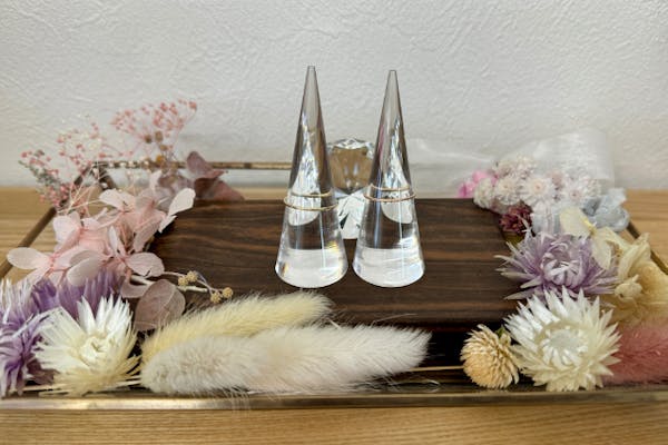 静岡・熱海・手作りリング】美しさ際立つシンプルなK10リング1点