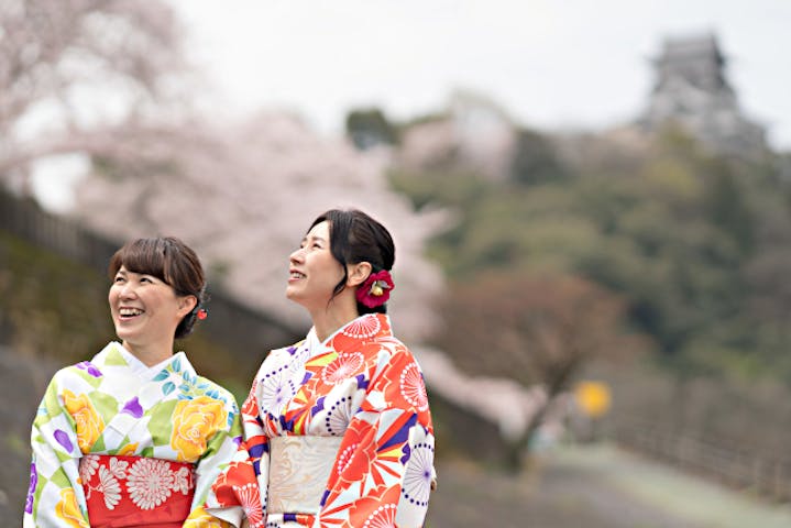 愛知 犬山 着物レンタル 着物美人度up間違いなし 着物レンタル ヘアセット付 アソビュー