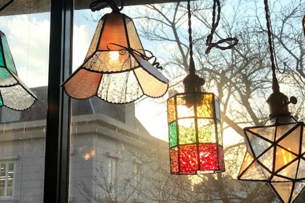 Amazon.co.jp : FBOSS Tiffanylamp 8インチ紫色ぶどう 牧歌的な