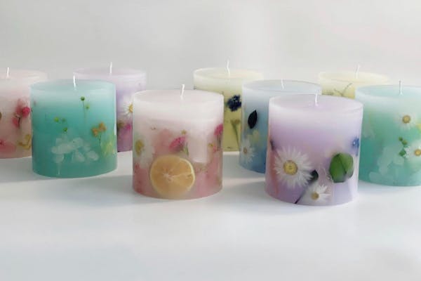 青森・弘前・手作りキャンドル】自然の美しさが彩る。ボタニカル