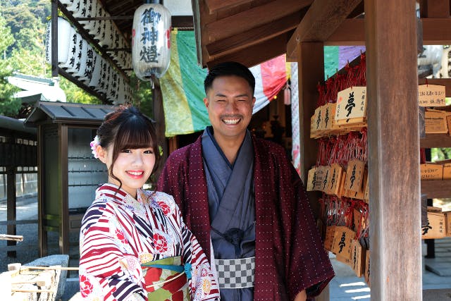 【京都・清水・着物レンタル】 必ずカッコイイをご提供！本格派メンズ着物プラン