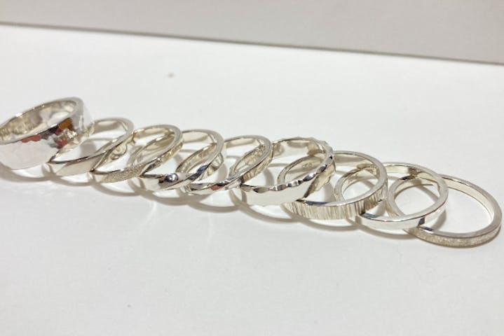 メキシコ　Silver925 バングル vintage silver925〉wave wide mexican bangle | CherLife