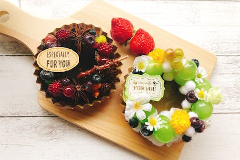 【埼玉・秩父市・フラワーアレンジメント】ランチ付き！フラワーリースタルト作り体験