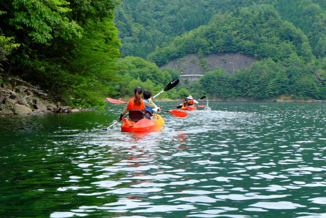 飛騨・下呂・カヤック】ゆったり湖上散歩～カヤック・SUP体験【初心者