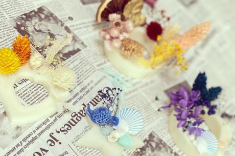 【広島・尾道・手作りキャンドル】置くだけで自然に香るアロマワックスサシェ（3個）