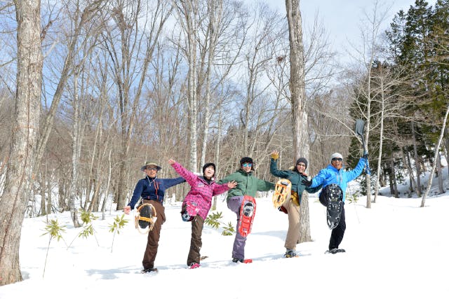 【岐阜・高山・スノーシュー】雪の広葉樹林をお散歩！スノーシュートレッキング体験