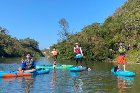 【沖縄・中部・SUP】お得なグループ割！忘れられない体験を仲間と！沖縄の自然を満喫★景色も時間も宝物！マングローブSUP