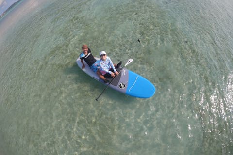 【沖縄・宮古島・SUP】干潮時にのみ現れる美しい島を目指す！幻の島ゆに上陸ツアー