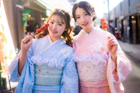 【東京・浅草・学割】★女性限定★学割プラン！お得なアレンジヘアセット付き！大人気レトロモダンまで好きな着物が選べる♪