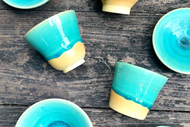 【沖縄・名護・JUNGLIA・古宇利島】沖縄『RYUKYUYAKI』大人気！「青の器」やちむん作り体験