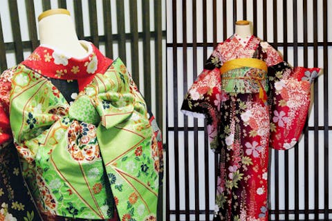 【水前寺店】振袖レンタル　ワンラック上の豪華なお着物のレンタルプラン（小振袖プラン）