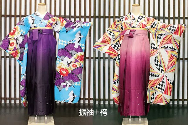 【水前寺店】女性袴プラン　振袖(105cm)＋袴