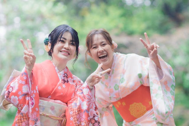 【京都府・京都市・着物レンタル】1日中お着物姿で観光できる！お手頃着物レンタル